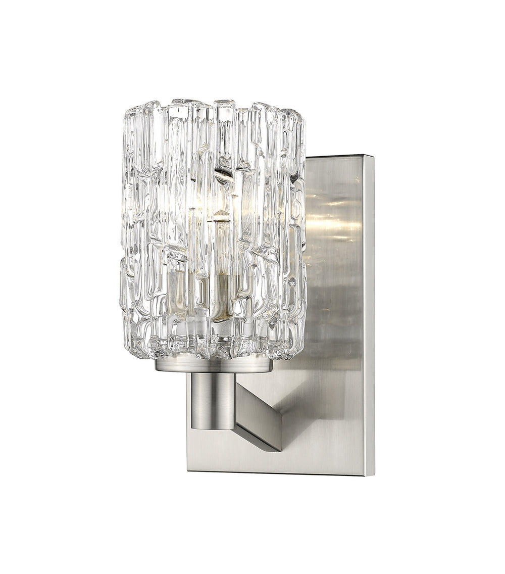 Z-Lite Canada - One Light Wall Sconce - Aubrey - Brushed Nickel- Union Lighting Luminaires Decor