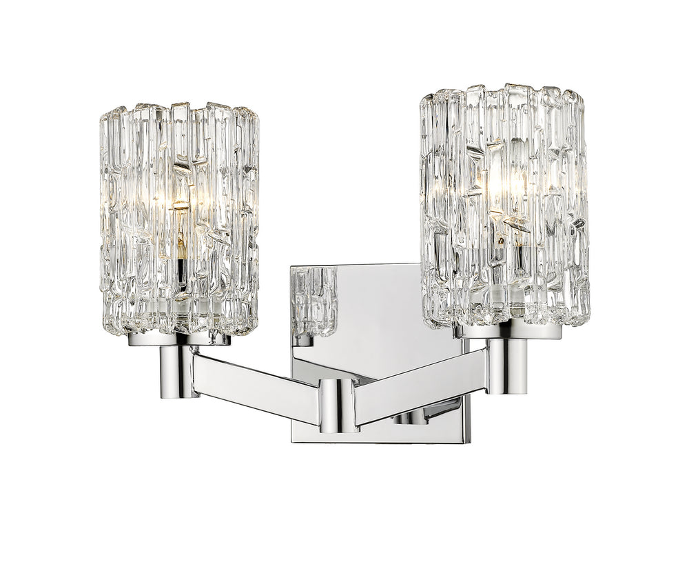 Z-Lite Canada - Two Light Vanity - Aubrey - Chrome- Union Lighting Luminaires Decor