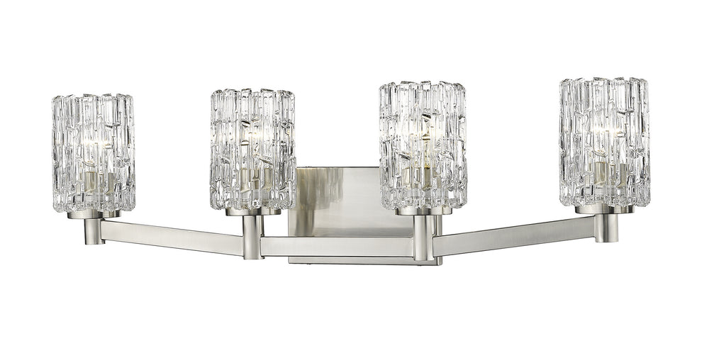 Z-Lite Canada - Four Light Vanity - Aubrey - Brushed Nickel- Union Lighting Luminaires Decor