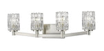 Z-Lite Canada - Four Light Vanity - Aubrey - Brushed Nickel- Union Lighting Luminaires Decor