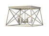 Z-Lite Canada - Four Light Flush Mount - Trestle - Antique Silver- Union Lighting Luminaires Decor