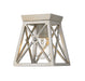 Z-Lite Canada - One Light Flush Mount - Trestle - Antique Silver- Union Lighting Luminaires Decor