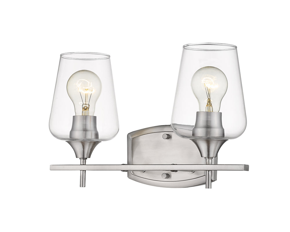 Z-Lite Canada - Two Light Vanity - Joliet - Brushed Nickel- Union Lighting Luminaires Decor