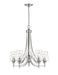 Z-Lite Canada - Five Light Chandelier - Joliet - Brushed Nickel- Union Lighting Luminaires Decor