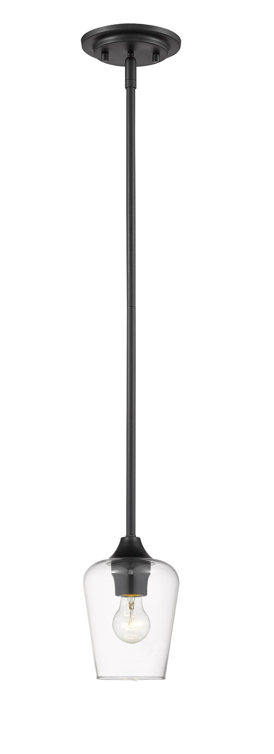 Z-Lite Canada - One Light Pendant - Joliet - Matte Black- Union Lighting Luminaires Decor