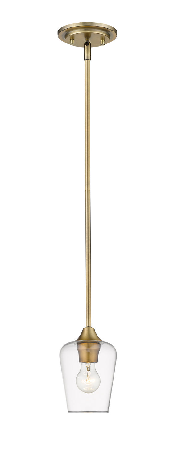 Z-Lite Canada - One Light Pendant - Joliet - Olde Brass- Union Lighting Luminaires Decor