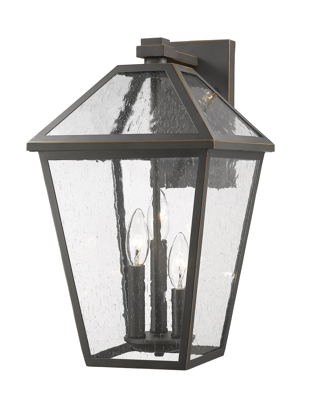 Z-Lite Canada - Three Light Outdoor Wall Light - Talbot - Oil Rubbed Bronze- Union Lighting Luminaires Decor