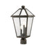 Z-Lite Canada - Three Light Outdoor Post Mount Fixture - Talbot - Oil Rubbed Bronze- Union Lighting Luminaires Decor