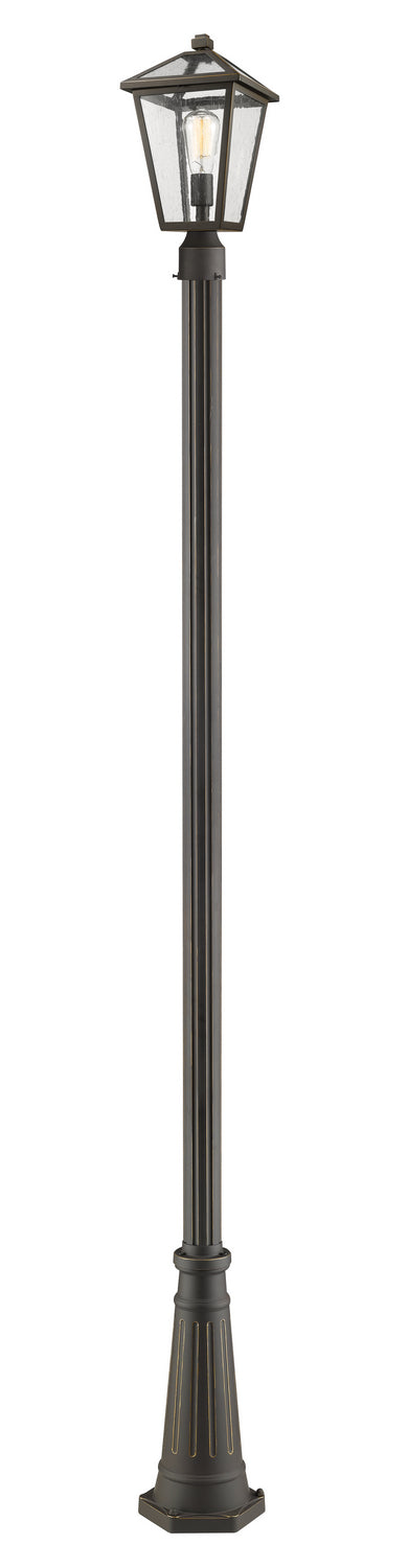 Z-Lite Canada - One Light Outdoor Post Mounted Fixture - Talbot - Oil Rubbed Bronze- Union Lighting Luminaires Decor
