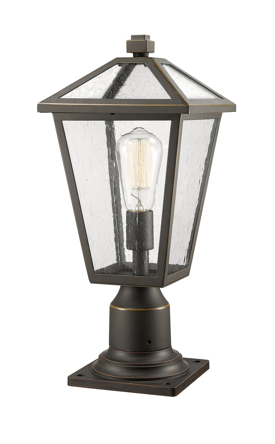 Z-Lite Canada - One Light Outdoor Pier Mounted Fixture - Talbot - Oil Rubbed Bronze- Union Lighting Luminaires Decor