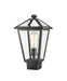Z-Lite Canada - One Light Outdoor Post Mount Fixture - Talbot - Black- Union Lighting Luminaires Decor