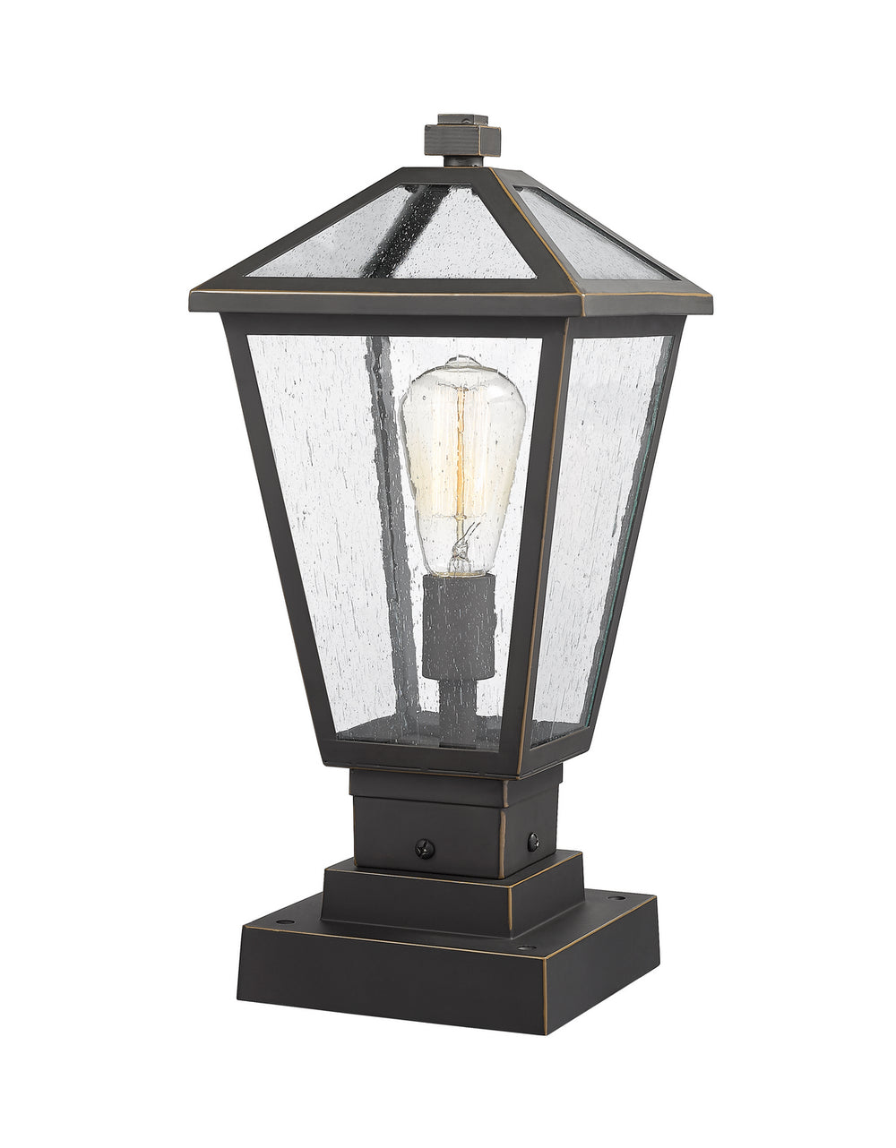 Z-Lite Canada - One Light Outdoor Pier Mounted Fixture - Talbot - Oil Rubbed Bronze- Union Lighting Luminaires Decor