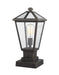 Z-Lite Canada - One Light Outdoor Pier Mounted Fixture - Talbot - Oil Rubbed Bronze- Union Lighting Luminaires Decor