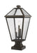 Z-Lite Canada - Three Light Outdoor Pier Mounted Fixture - Talbot - Oil Rubbed Bronze- Union Lighting Luminaires Decor