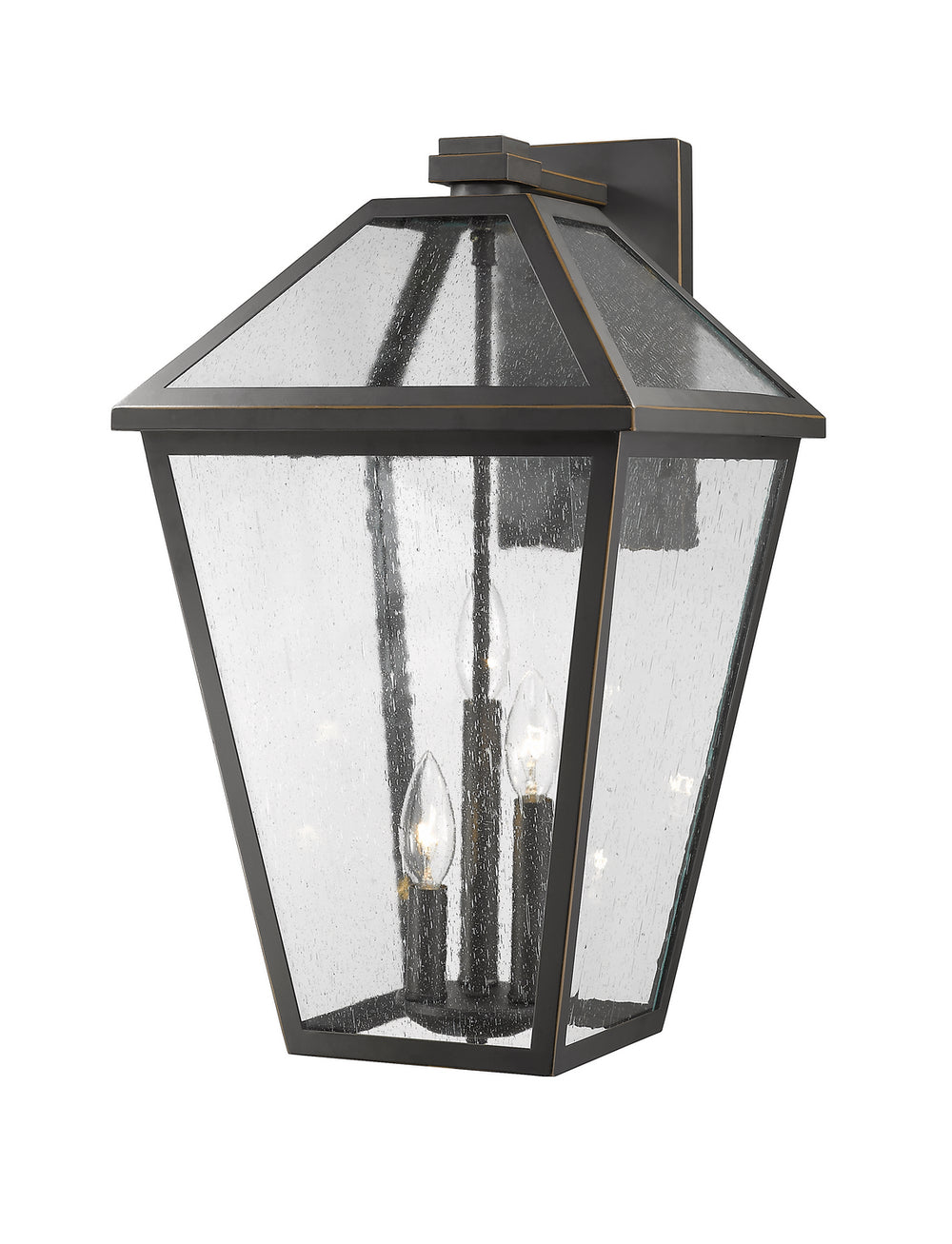 Z-Lite Canada - Three Light Outdoor Wall Light - Talbot - Oil Rubbed Bronze- Union Lighting Luminaires Decor
