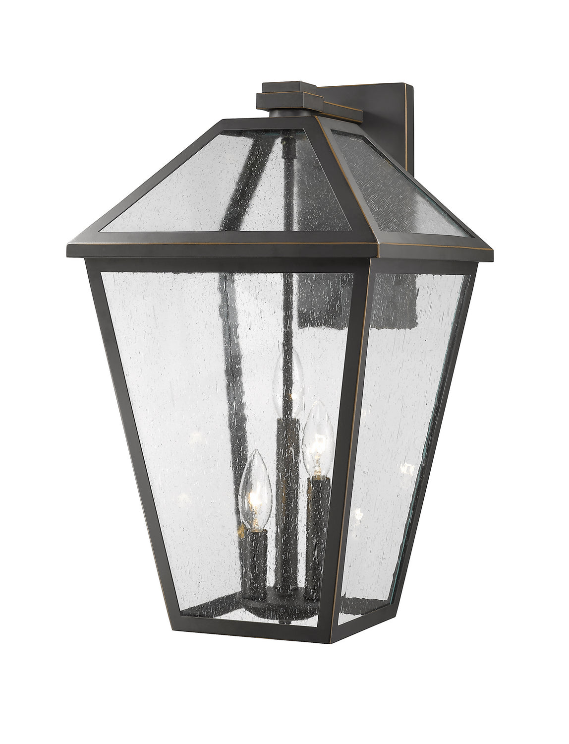 Z-Lite Canada - Three Light Outdoor Wall Sconce - Talbot - Oil Rubbed Bronze- Union Lighting Luminaires Decor