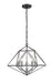 Z-Lite Canada - Five Light Chandelier - Geo - Matte Black / Chrome- Union Lighting Luminaires Decor