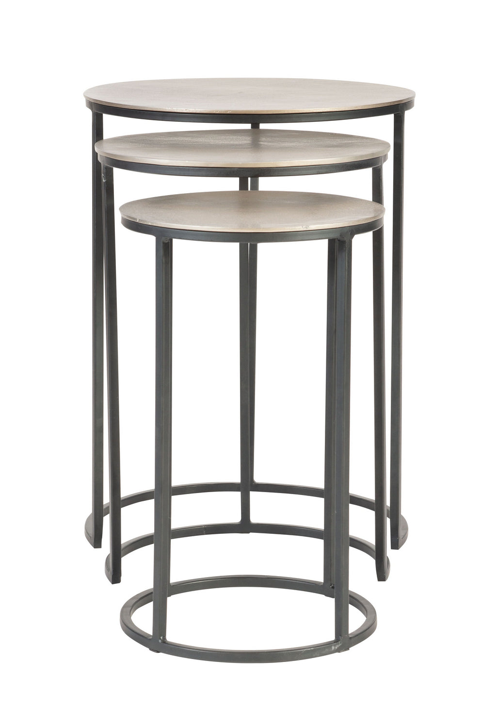 Uttermost - Nesting Tables, Set/3 - Erik - Antique Nickel- Union Lighting Luminaires Decor