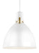 Visual Comfort Studio Canada - LED Pendant - Brynne - Flat White- Union Lighting Luminaires Decor