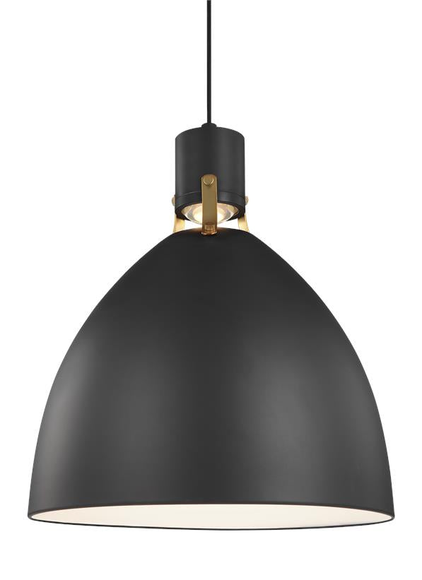 Visual Comfort Studio Canada - LED Pendant - Brynne - Matte Black- Union Lighting Luminaires Decor