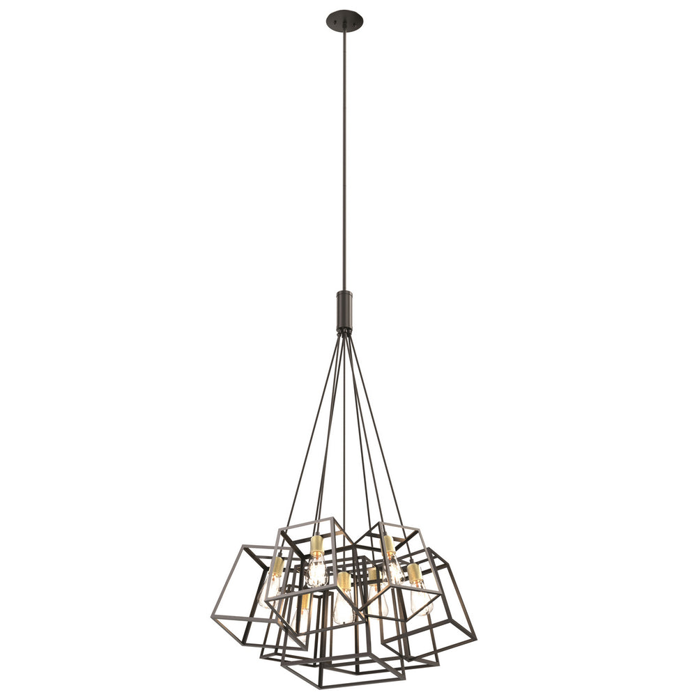 DVI Canada - Seven Light Pendant - Cape Breton - Multiple Finishes And Ebony- Union Lighting Luminaires Decor