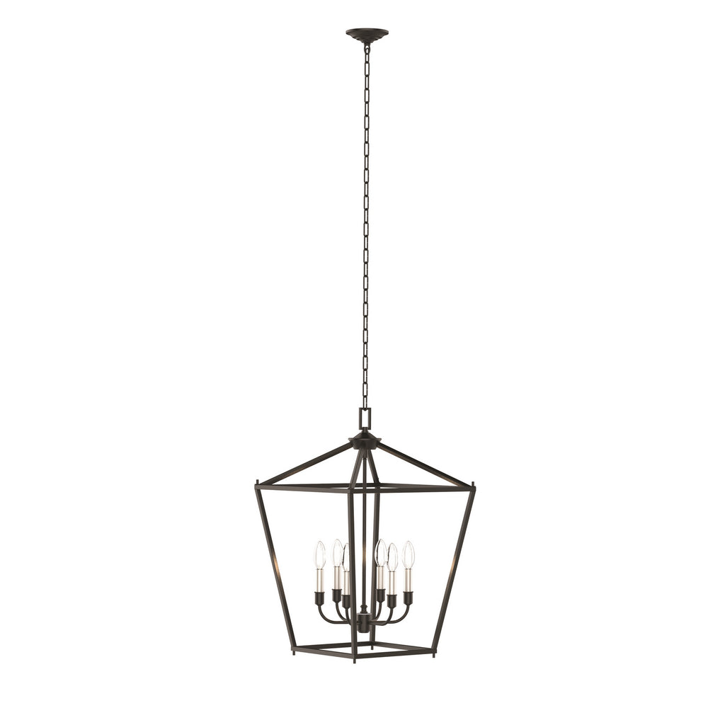 DVI Canada - Six Light Foyer Pendant - Lundy'S Lane - Multiple Finishes And Graphite- Union Lighting Luminaires Decor