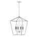 DVI Canada - Six Light Foyer Pendant - Lundy'S Lane - Multiple Finishes And Satin Nickel- Union Lighting Luminaires Decor