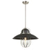 DVI Canada - One Light Pendant - Peggy'S Cove - Graphite And Satin Nickel- Union Lighting Luminaires Decor
