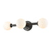 DVI Canada - Three Light Vanity - Alouette - Graphite w/Half Opal Glass- Union Lighting Luminaires Decor