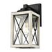 DVI Canada - One Light Outdoor Wall Sconce - County Fair Outdoor - Black And Birchwood On Metal- Union Lighting Luminaires Decor