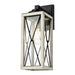 DVI Canada - One Light Outdoor Wall Sconce - County Fair Outdoor - Black And Birchwood On Metal- Union Lighting Luminaires Decor