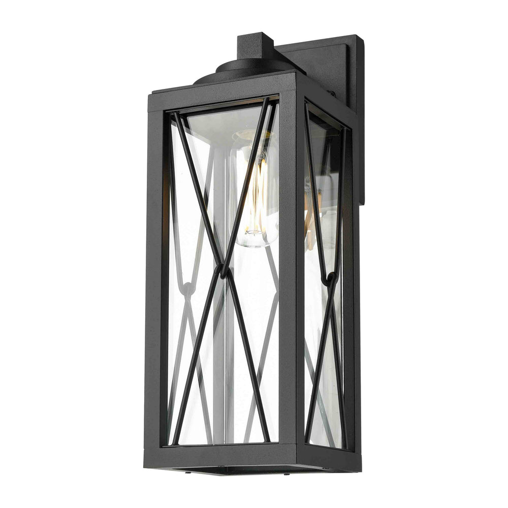 DVI Canada - One Light Outdoor Wall Sconce - County Fair Outdoor - Black w/Clear Glass- Union Lighting Luminaires Decor