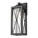 DVI Canada - One Light Outdoor Wall Sconce - County Fair Outdoor - Black w/Clear Glass- Union Lighting Luminaires Decor