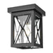 DVI Canada - One Light Outdoor Flush Mount - County Fair Outdoor - Black w/Clear Glass- Union Lighting Luminaires Decor