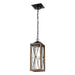 DVI Canada - One Light Outdoor Pendant - County Fair Outdoor - Black/Ironwood On Metal- Union Lighting Luminaires Decor