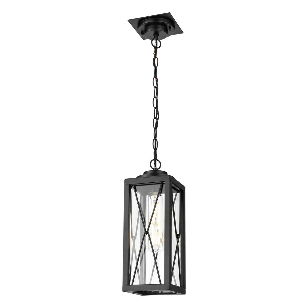 DVI Canada - One Light Outdoor Pendant - County Fair Outdoor - Black w/Clear Glass- Union Lighting Luminaires Decor