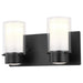 DVI Canada - Two Light Vanity - Essex - Graphite w/Half Opal Glass- Union Lighting Luminaires Decor