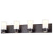 DVI Canada - Four Light Vanity - Essex - Graphite w/Half Opal Glass- Union Lighting Luminaires Decor