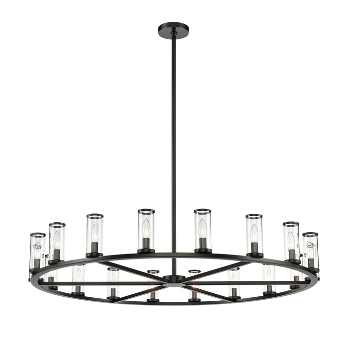 Alora Canada - 18 Light Chandelier - Revolve - Clear Glass/Urban Bronze- Union Lighting Luminaires Decor