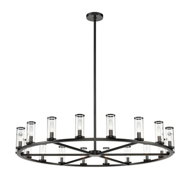 Alora Canada - 18 Light Chandelier - Revolve - Clear Glass/Urban Bronze- Union Lighting Luminaires Decor