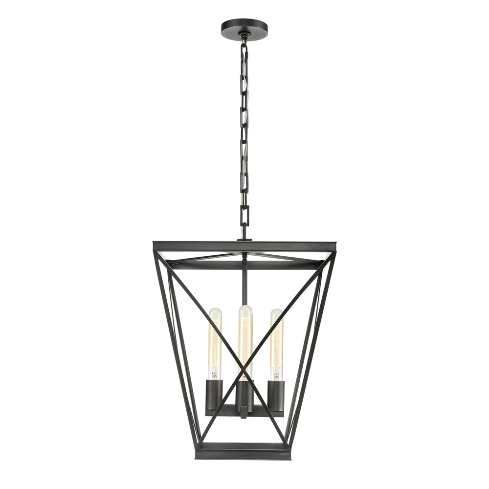 Alora Canada - Four Light Pendant - Lattice - Urban Bronze- Union Lighting Luminaires Decor