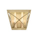 Alora Canada - Two Light Bathroom Fixture - Lattice - Vintage Brass- Union Lighting Luminaires Decor