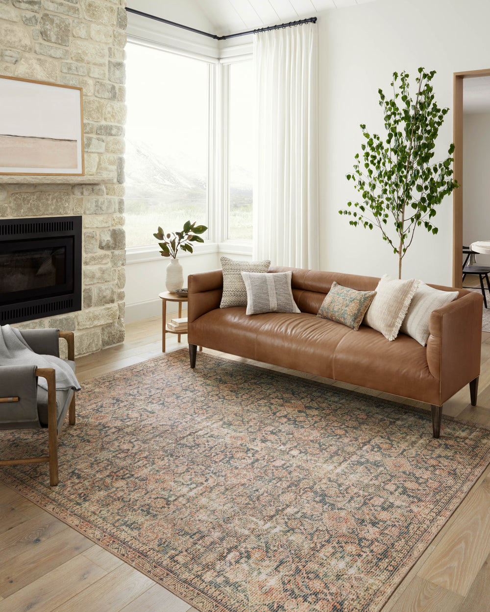 Aubrey Navy / Multi Rug (AUB-01)