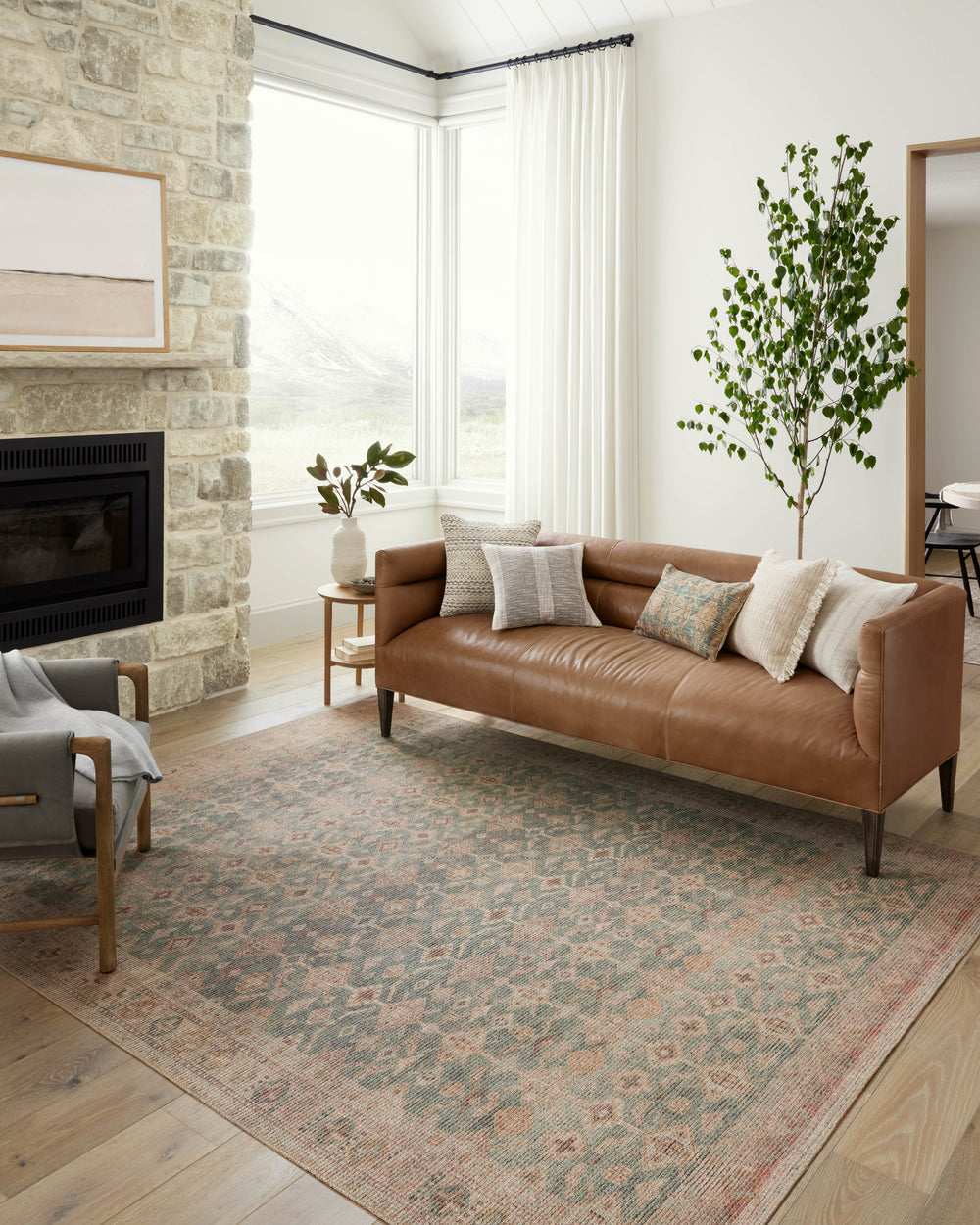 Aubrey Aqua / Sand Rug (AUB-02)