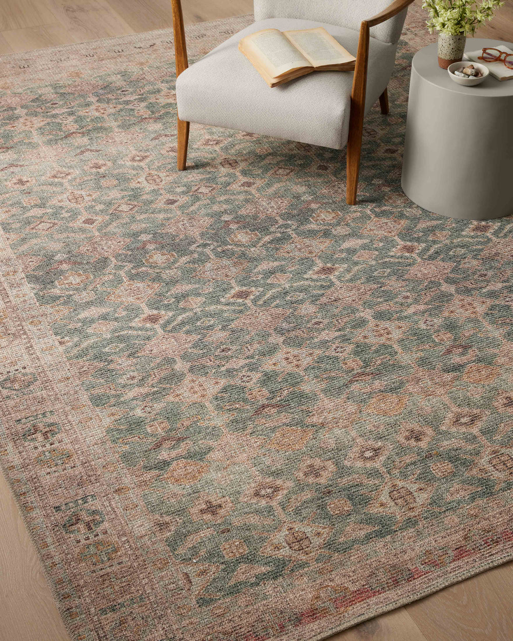 Aubrey Aqua / Sand Rug (AUB-02)