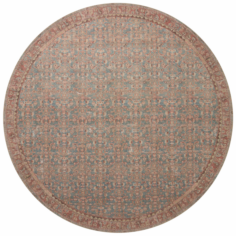 Aubrey Blue / Terracotta Rug (AUB-04)