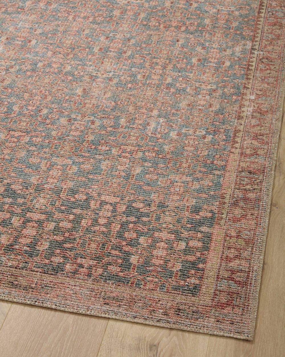 Aubrey Blue / Terracotta Rug (AUB-04)