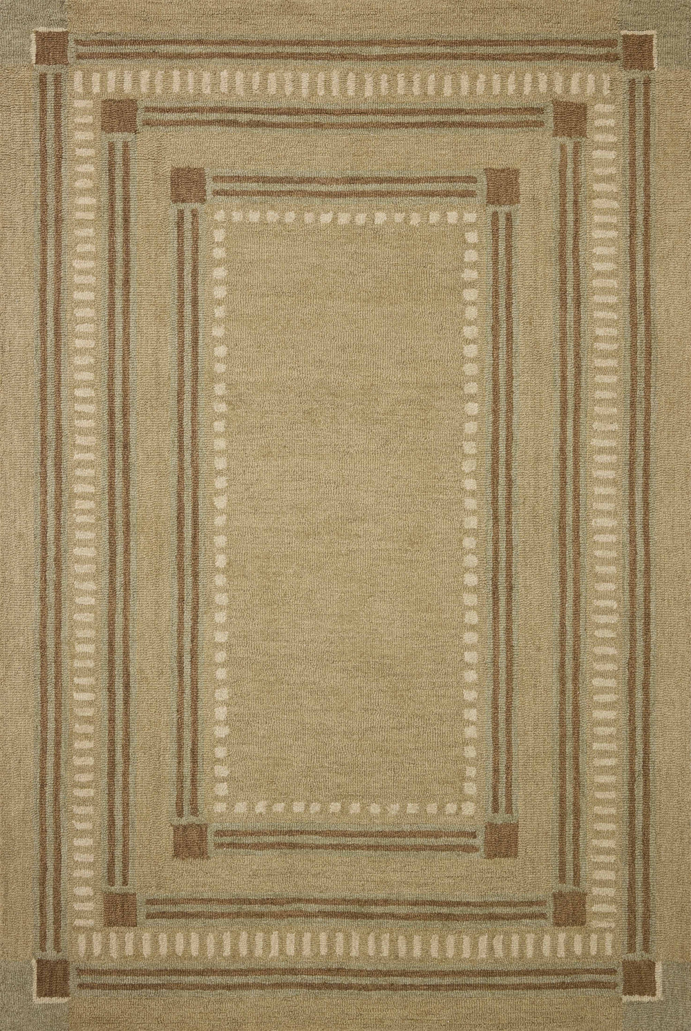 Alfie Green / Natural Rug (ALF-04)