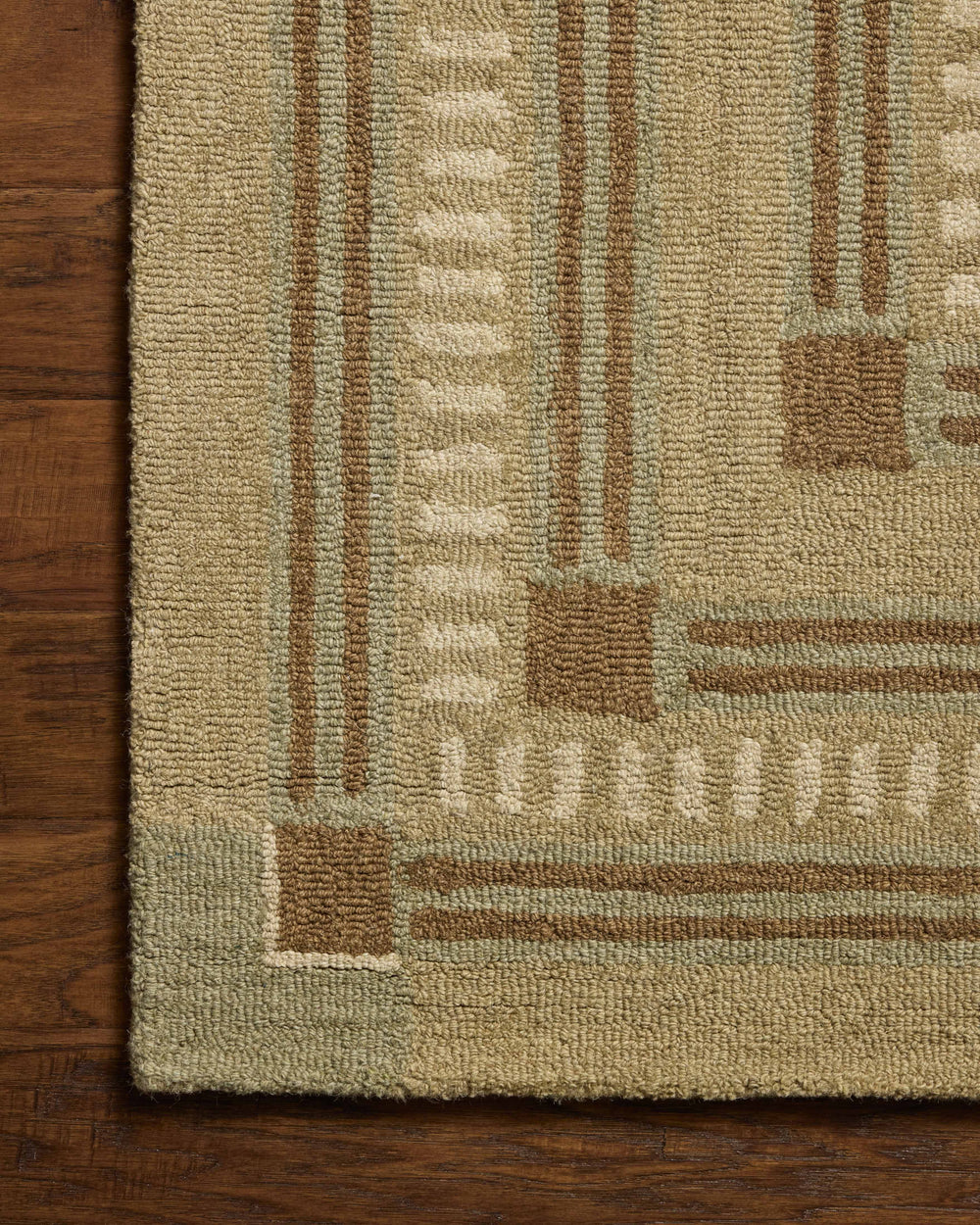 Alfie Green / Natural Rug (ALF-04)