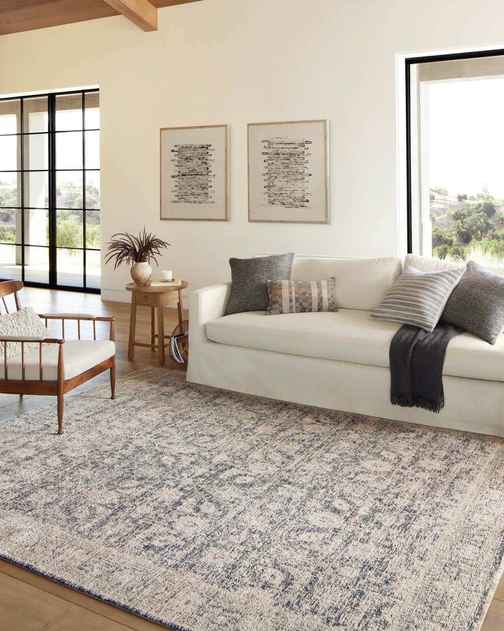 Alie Charcoal / Beige Rug (ALE-05)